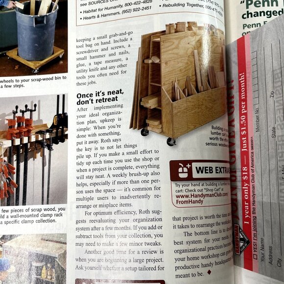 Handyman Woodworking Magazine Vol 16 Issue 86 No 1 Jan Feb  2008 u Storage Solut - Picture 9 of 9